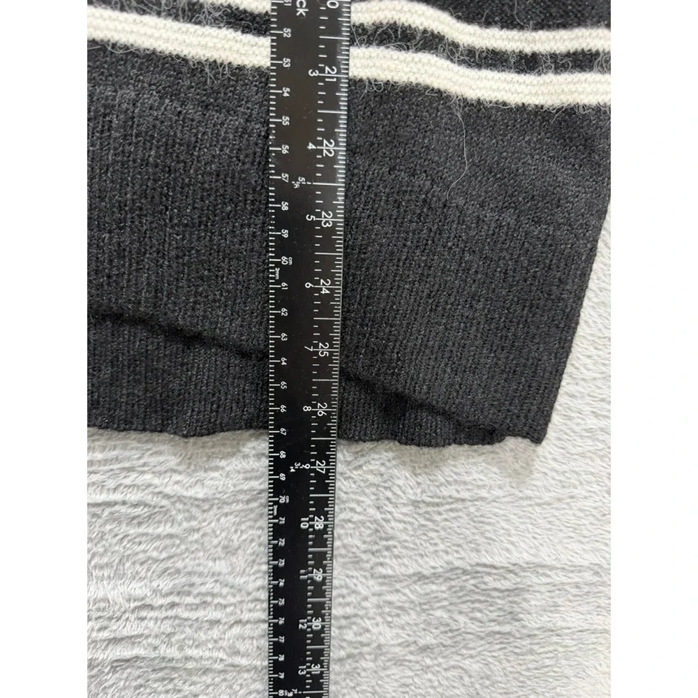 Old Navy‎ Womens Black White Fair Isle Go-Recycled Crewneck Sweater Large Nordic